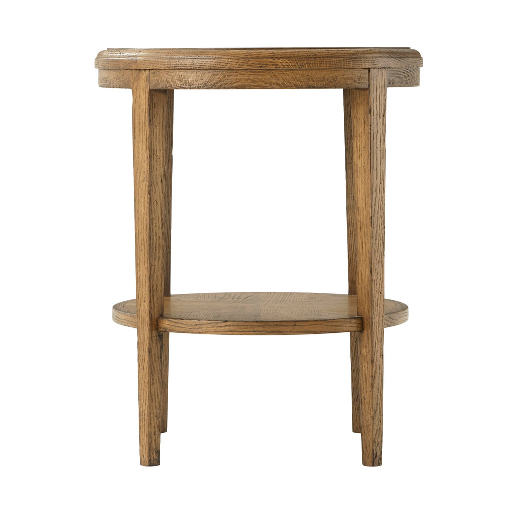 Nova Two Tiered Round Side Table, Dawn