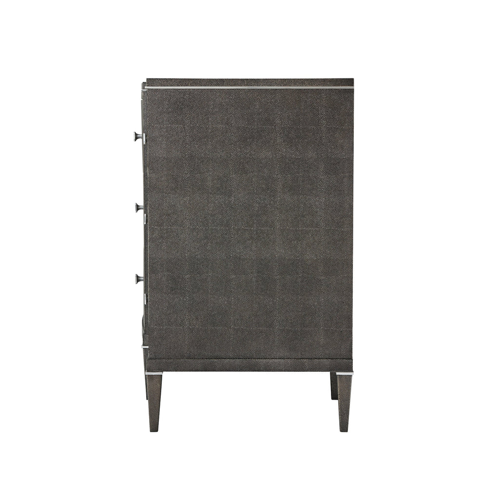 Adeline Break Bowfront Dresser, Tempest Shagreen