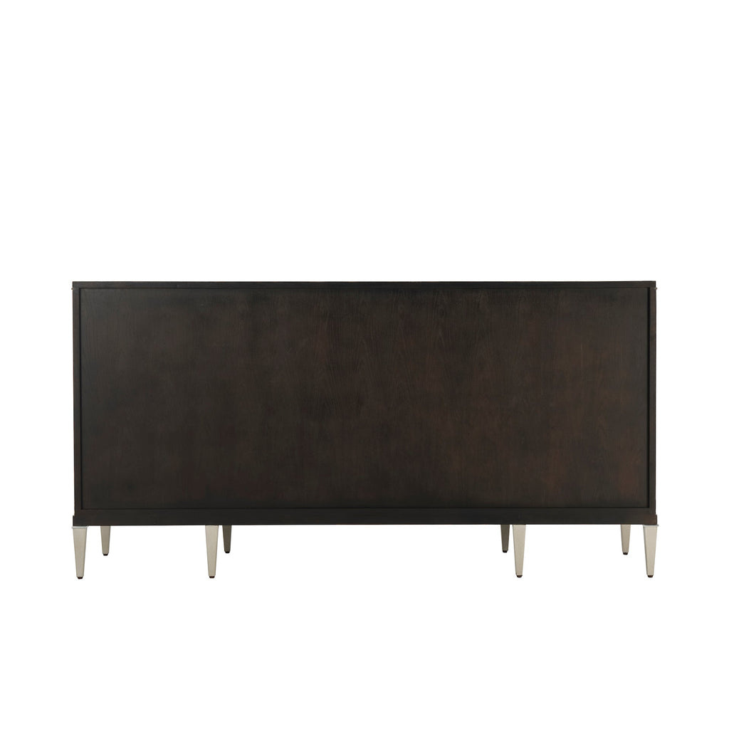 Adeline Break Bowfront Dresser, Overcast Shagreen