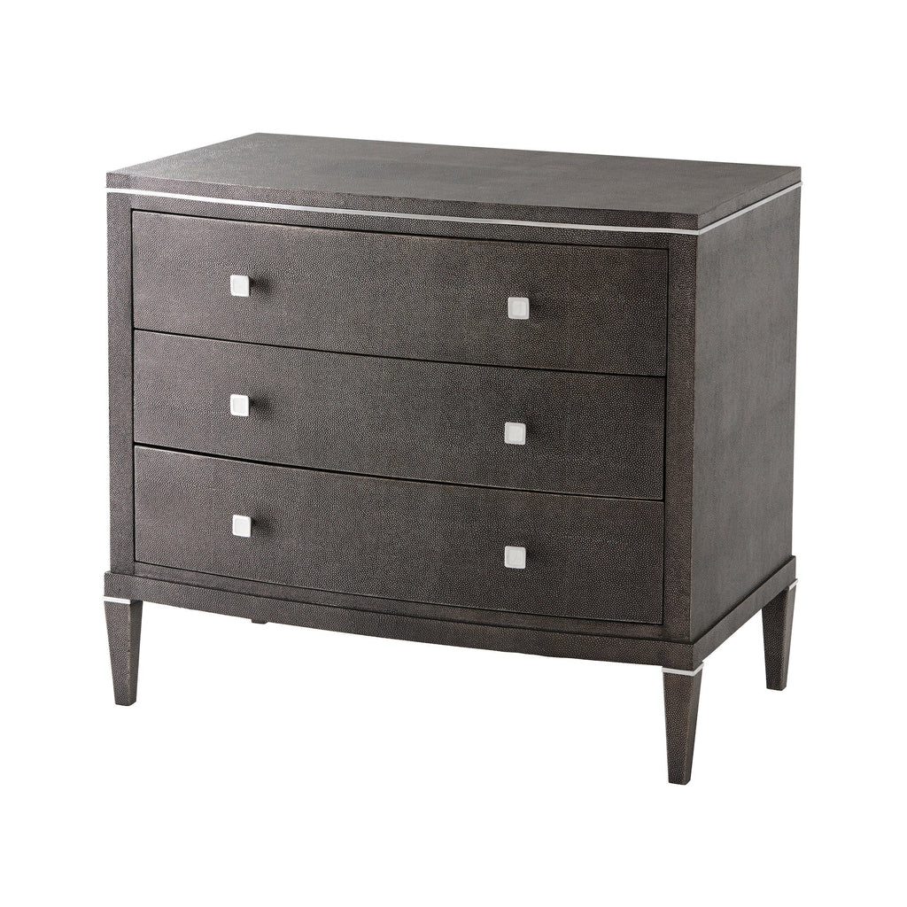 Adeline Nightstand, Tempest Shagreen