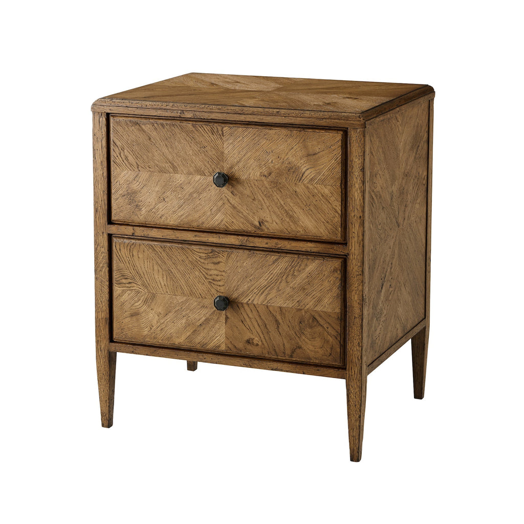 Nova Two Drawers Night Stand, Dawn