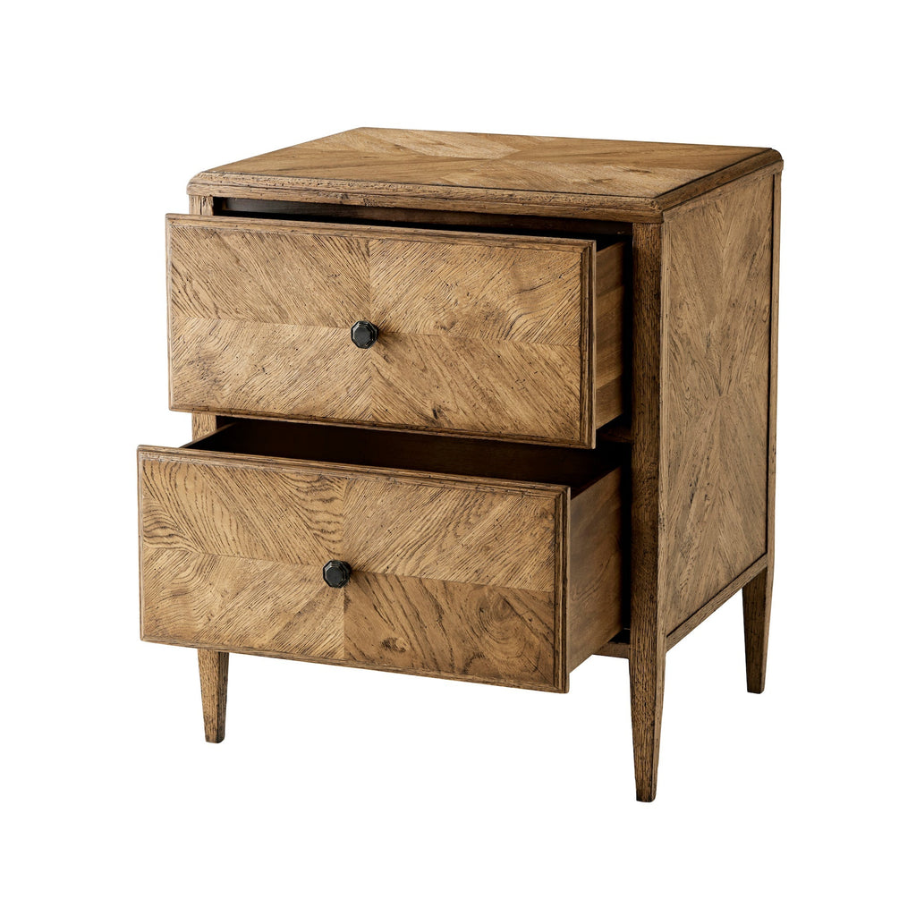 Nova Two Drawers Night Stand, Dawn