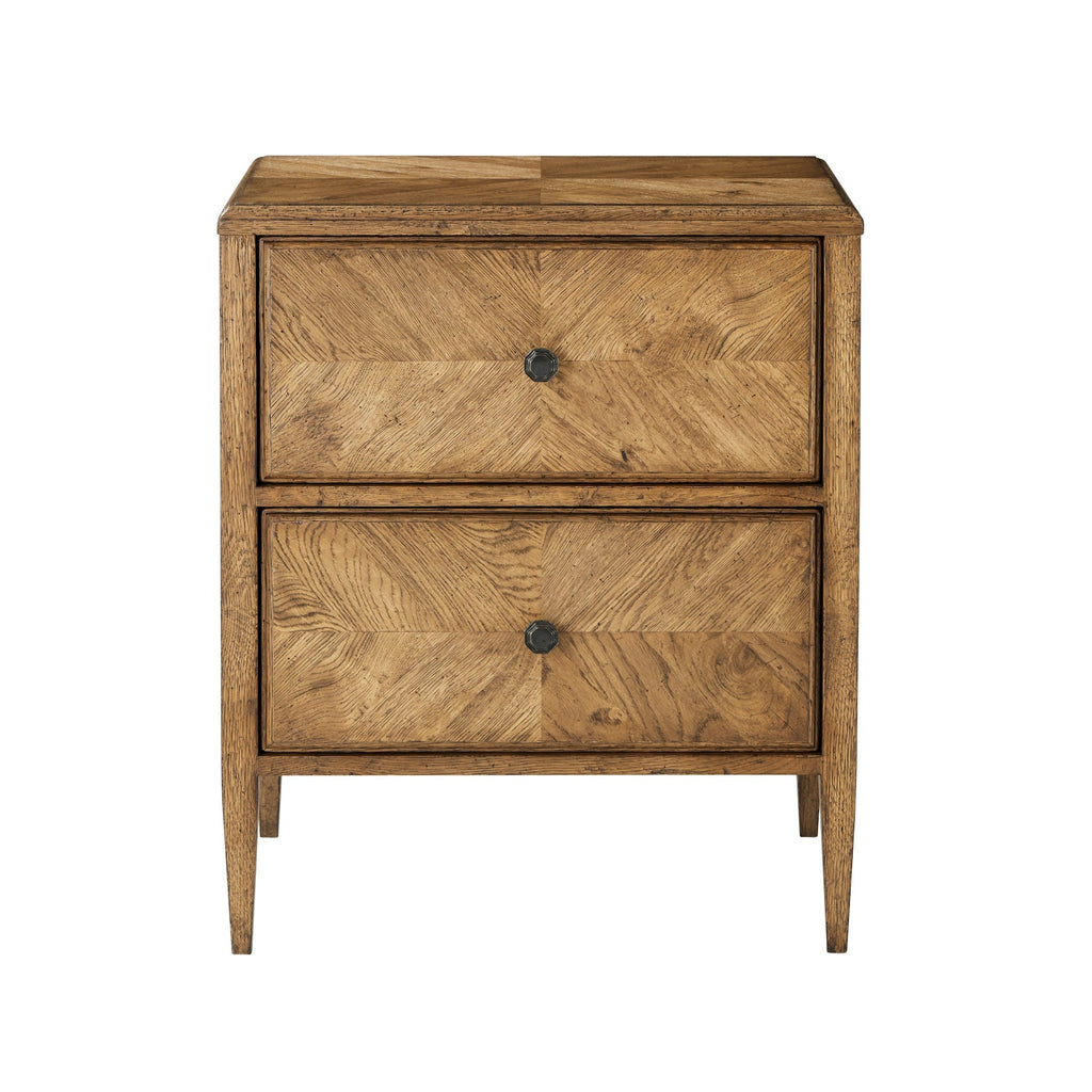 Nova Two Drawers Night Stand, Dawn