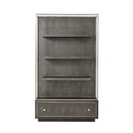 Wesson Open Bookcase, Tempest Shagreen