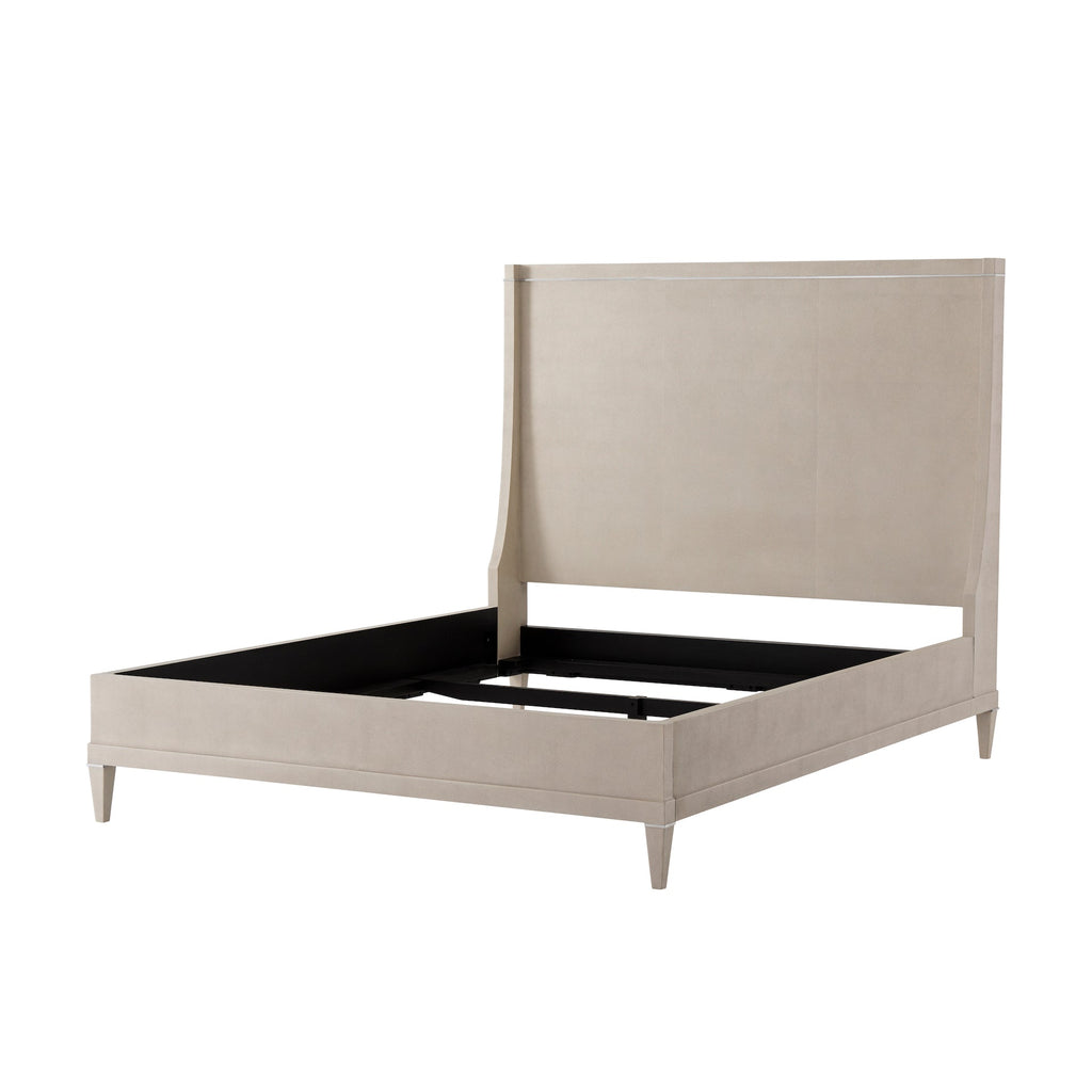 Palmer Us Queen Bed, Overcast Shagreen