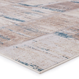 Vibe by Jaipur Living Halvard Abstract Ivory/ Blue Runner Rug