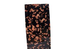 Captured Rose Gold Flake Vase, Black, SM