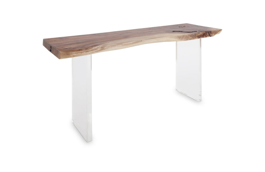 Floating Console Table, Acrylic Legs