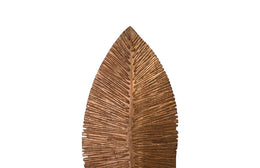 Carved Leaf on Stand, Copper Leaf, SM