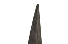 Shark Tooth Sculpture, Large, Gray Stone Finish