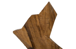 Howling Dog Sculpture, Chamcha Wood, Natural