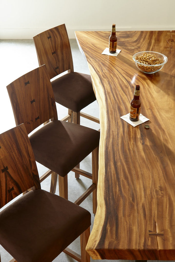 Ophelia Bar Stool, Chamcha Wood, Natural