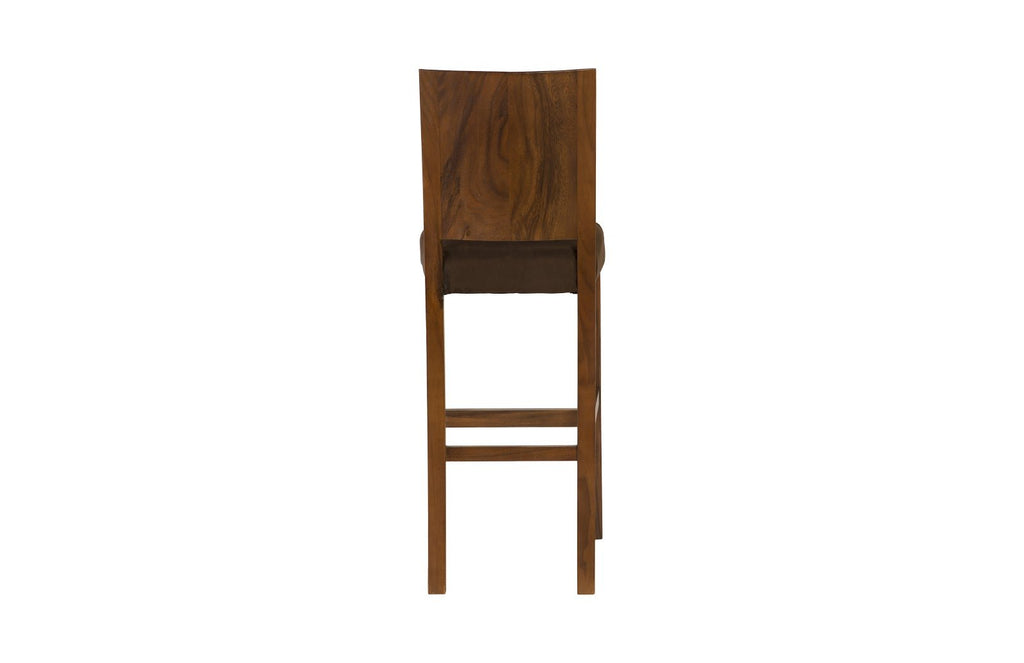 Ophelia Bar Stool, Chamcha Wood, Perfect Brown