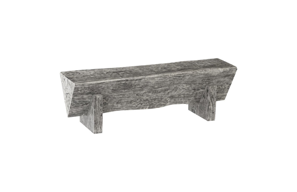 Triangle Bench, Gray Stone