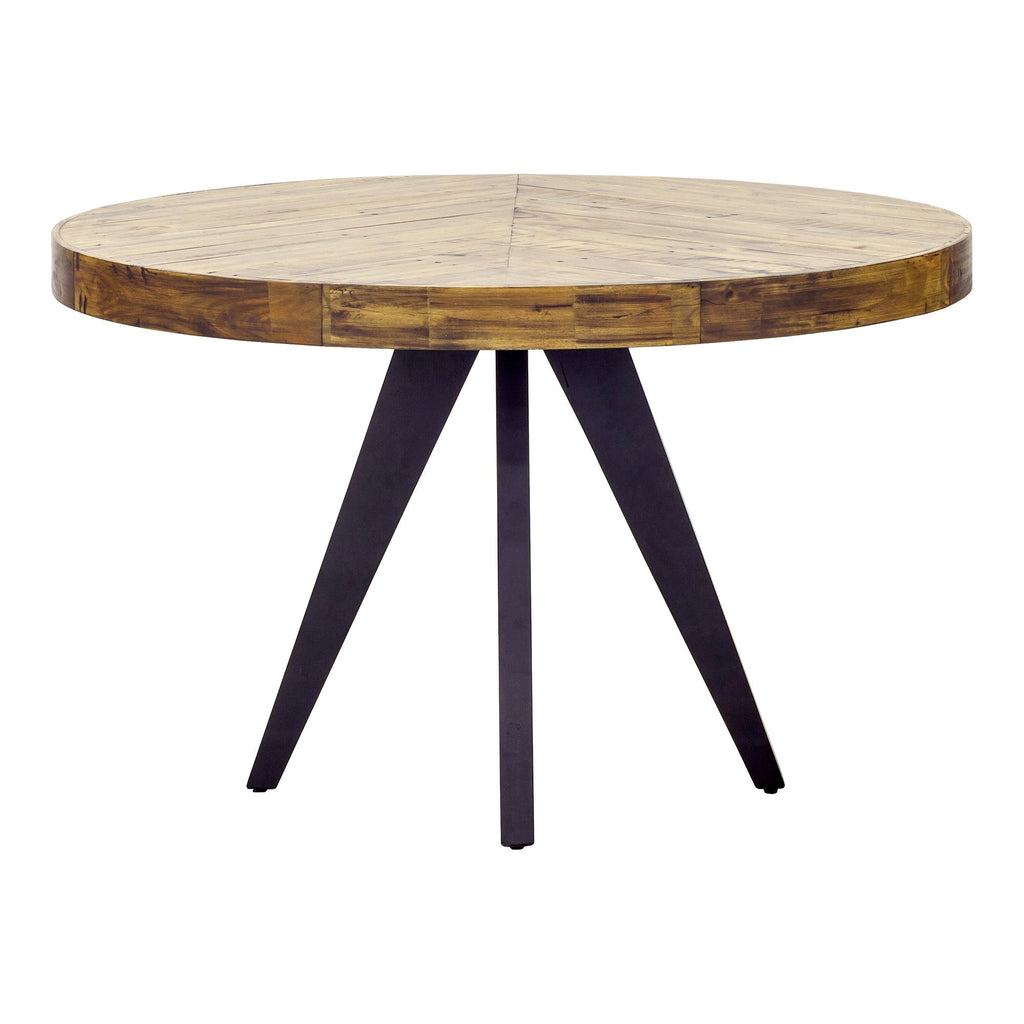 Parq Round Dining Table, Brown