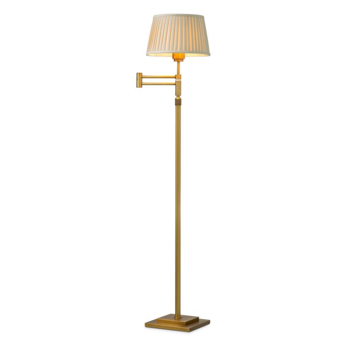 Corbin Floor Lamp Brushed Brass