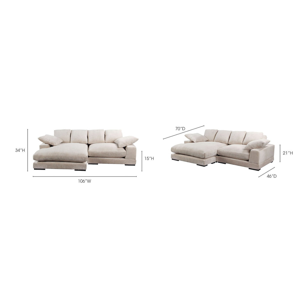 Plunge Sectional, Cappuccino