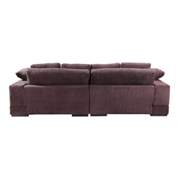 Plunge Sectional, Brown