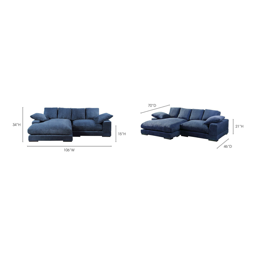 Plunge Sectional, Blue