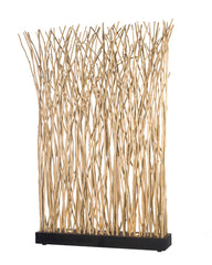 Driftwood Screen  - Black Base - Bleached Driftwood