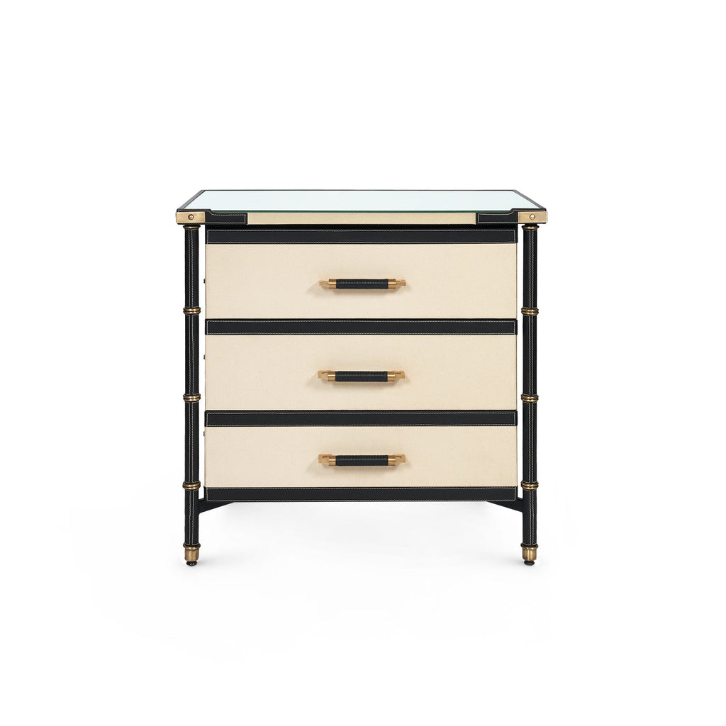 Toulon 3-Drawer Side Table