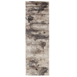 Jaipur Living Glacier Handmade Abstract Gray/ Silver Runner Rug