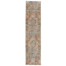 Vibe by Jaipur Living Jemsa Medallion Blue/ Orange Runner Rug