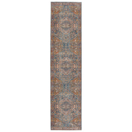 Vibe by Jaipur Living Saphir Medallion Multicolor/ Blue Runner Rug