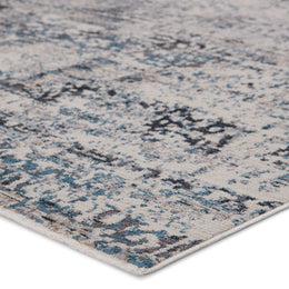 Vibe by Jaipur Living Halston Abstract Gray/ Blue Runner Rug