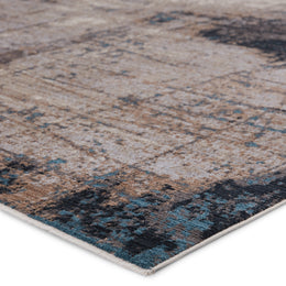 Vibe by Jaipur Living Sana Abstract Gray/ Blue Runner Rug