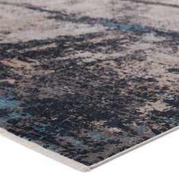 Vibe by Jaipur Living Trevena Abstract Blue/ Gray Runner Rug