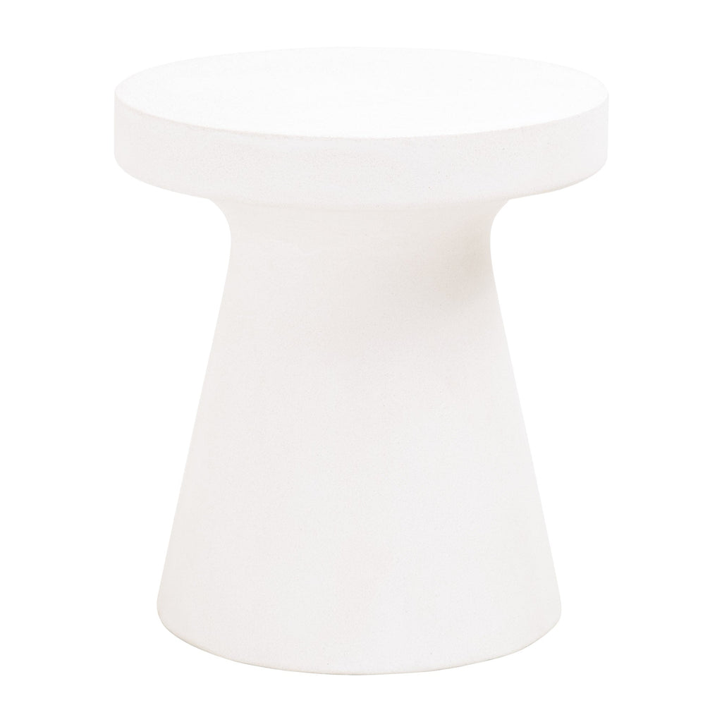 Tack Accent Table, Ivory Concrete