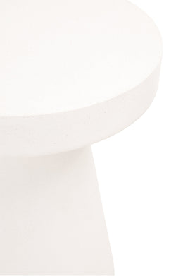 Tack Accent Table, Ivory Concrete