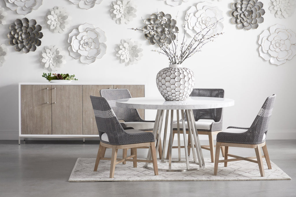 Tapestry Dining Chair, Set of 2, Natural Grey Mahogany