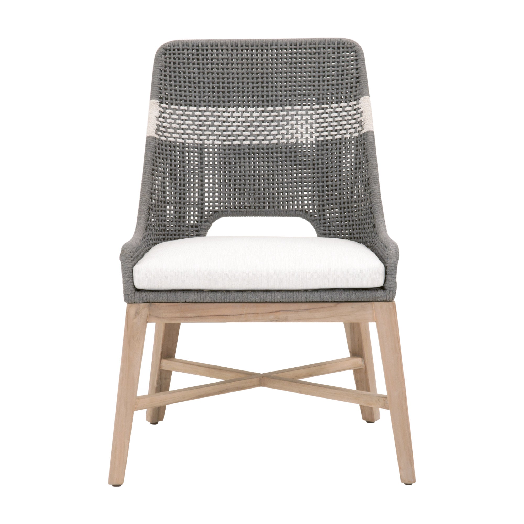 Tapestry Outdoor Dining Chair, Set of 2, Grey Teak