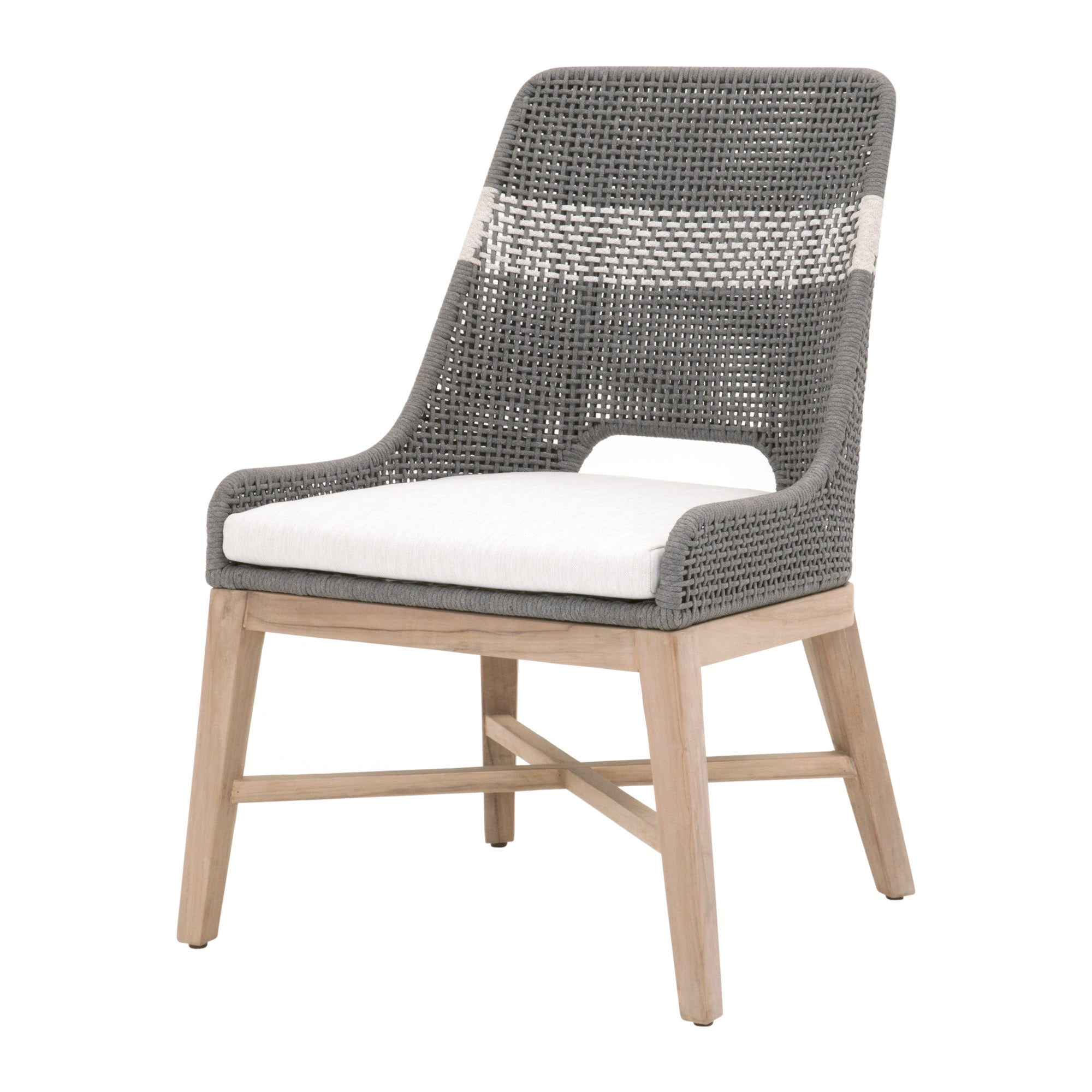 Tapestry Outdoor Dining Chair, Set of 2, Grey Teak