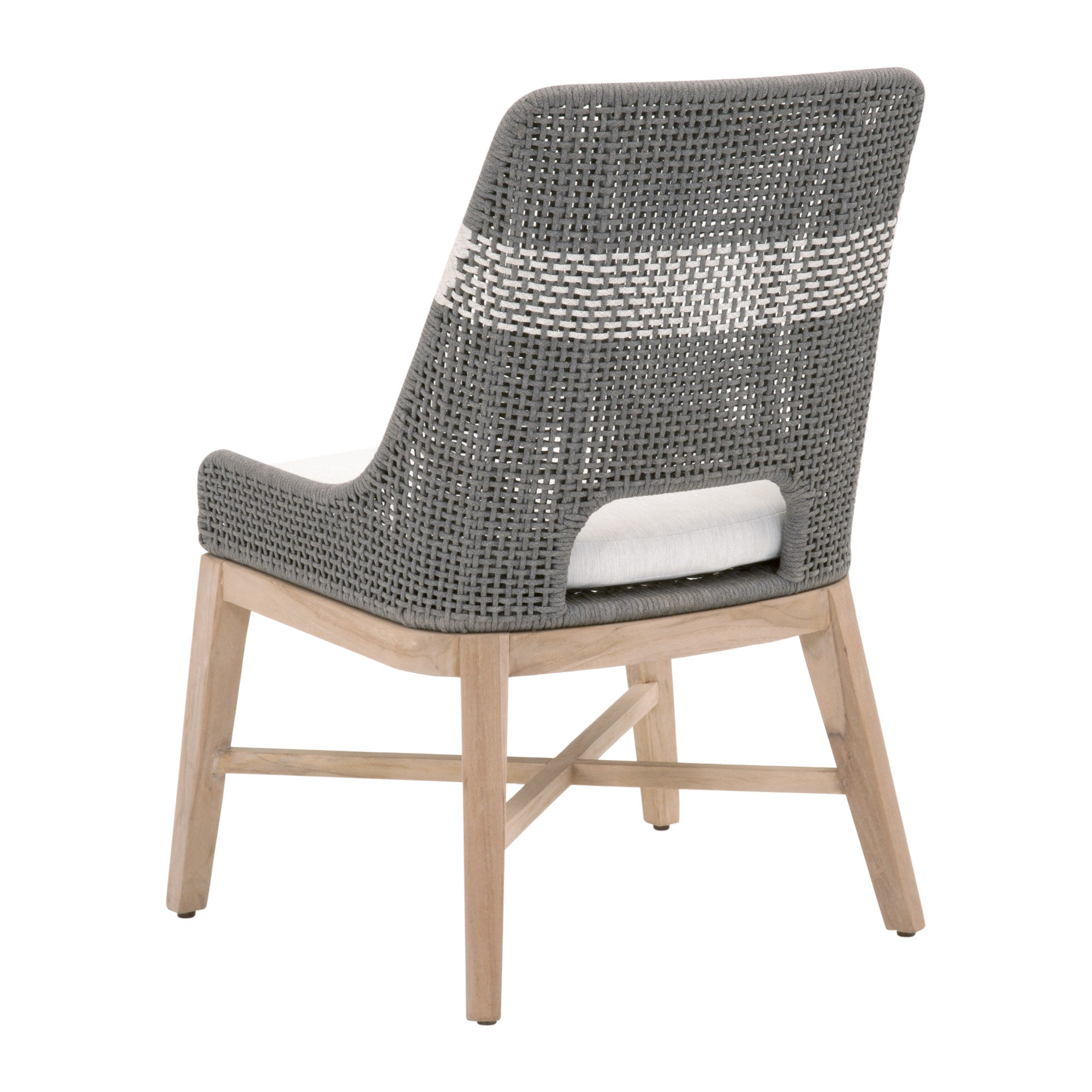 Tapestry Outdoor Dining Chair, Set of 2, Grey Teak