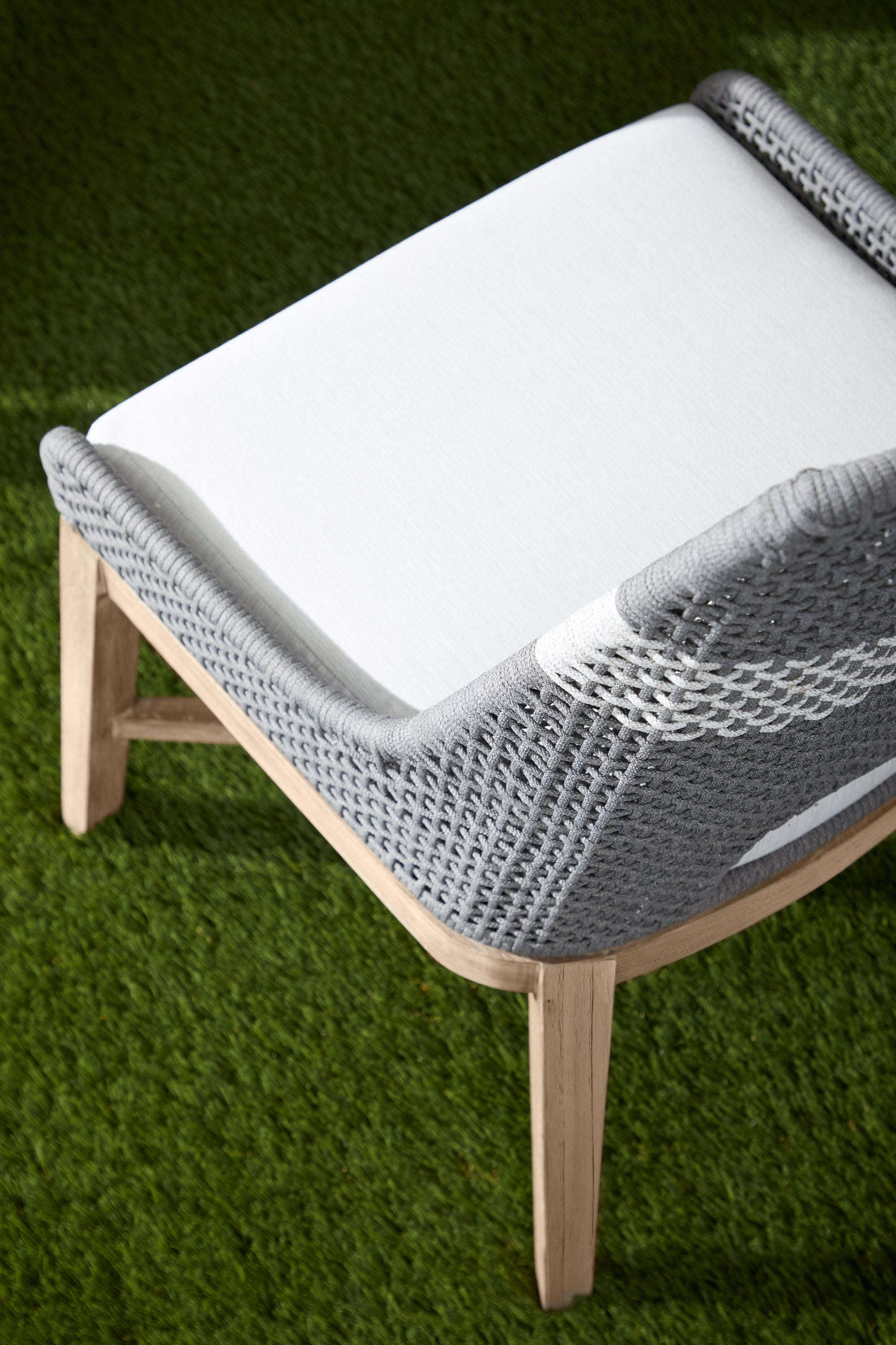 Tapestry Outdoor Dining Chair, Set of 2, Grey Teak
