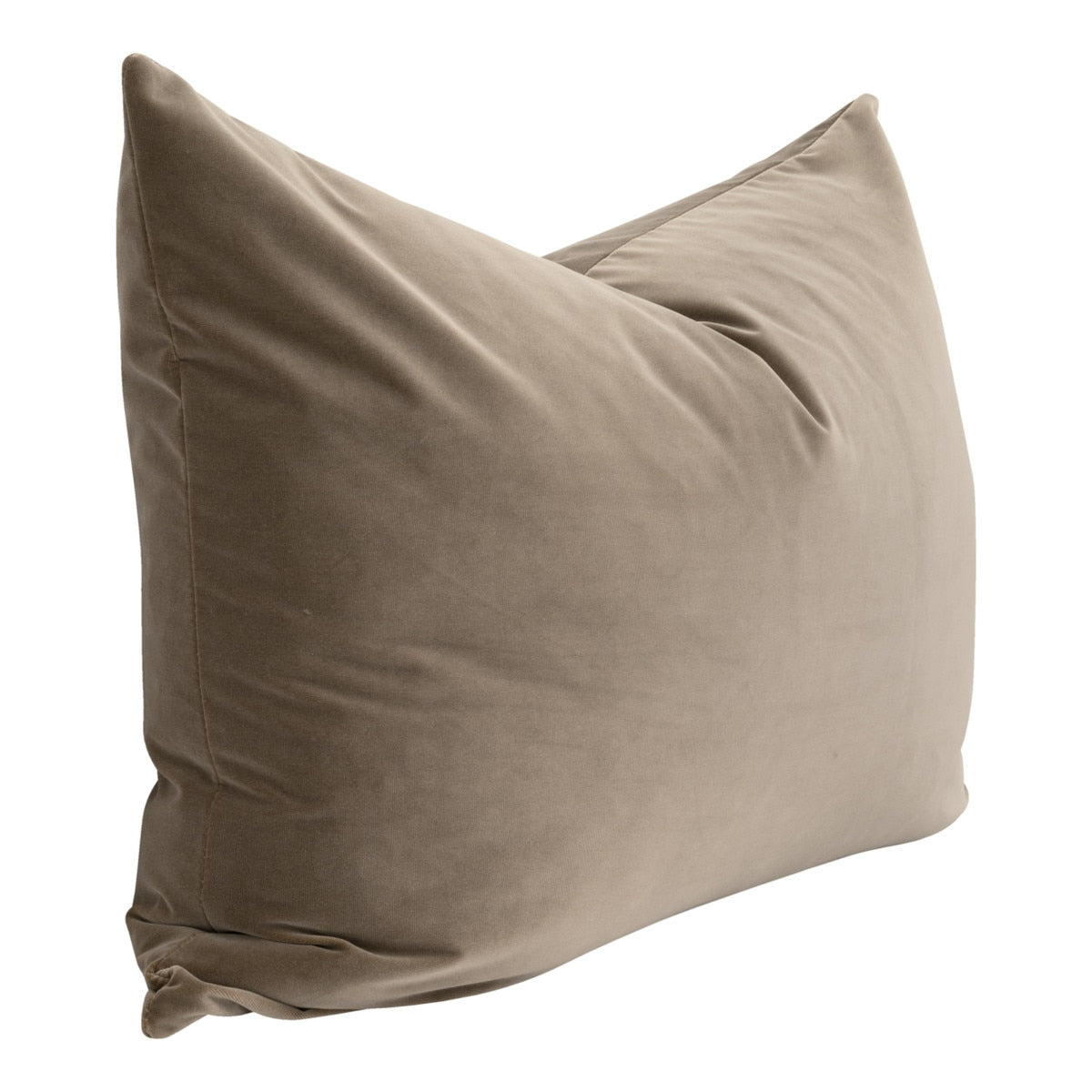 The Basic 34" Essential Dutch Pillow, Caramel Velvet, Set of 2