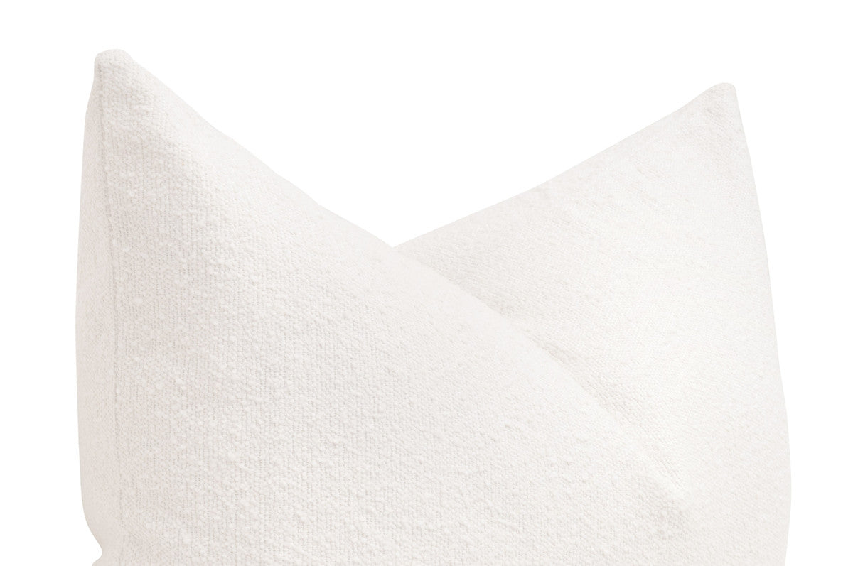 The Basic 34" Essential Dutch Pillow - Performance Boucle Snow, Set of 2