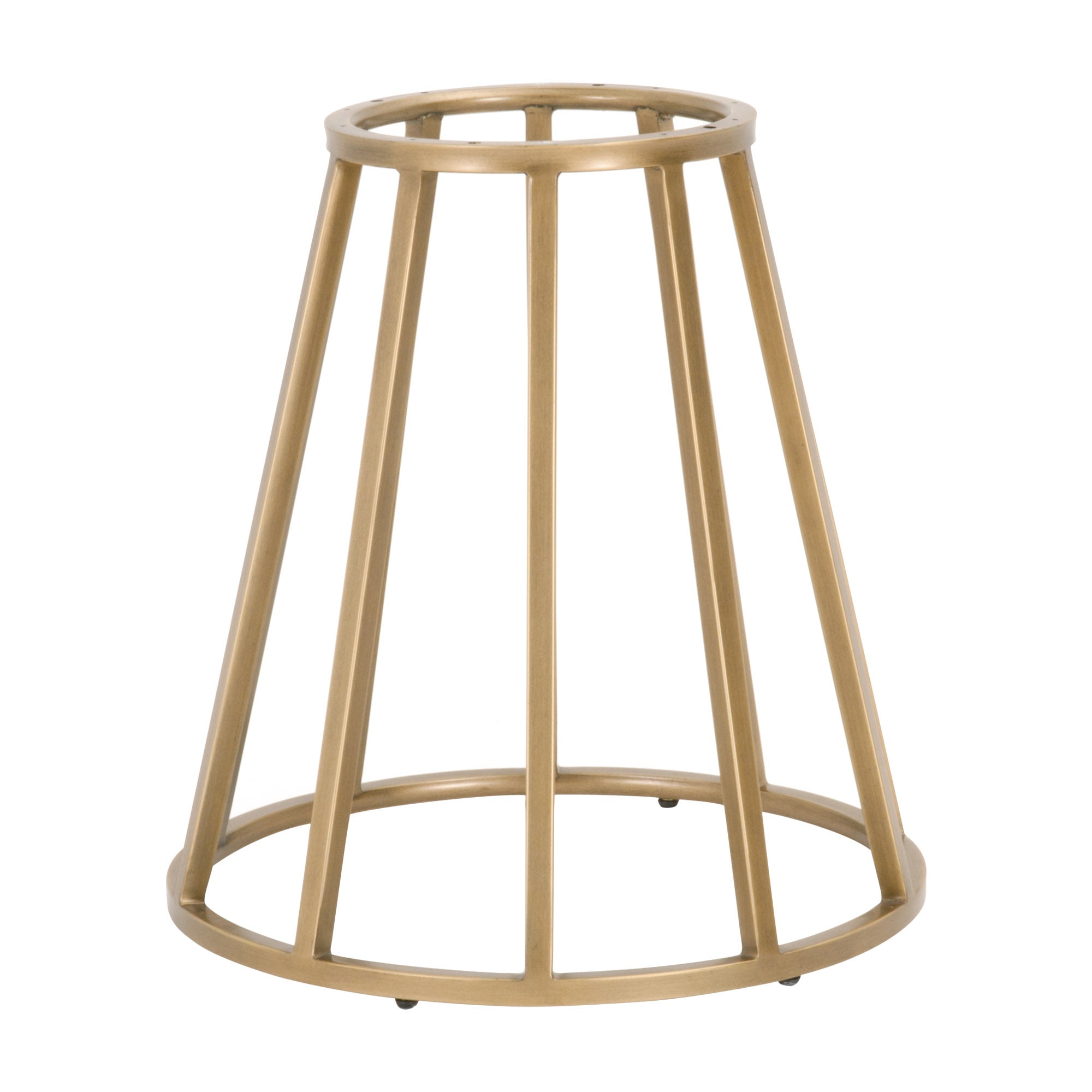 Turino Round Dining Table Base, Brushed Gold