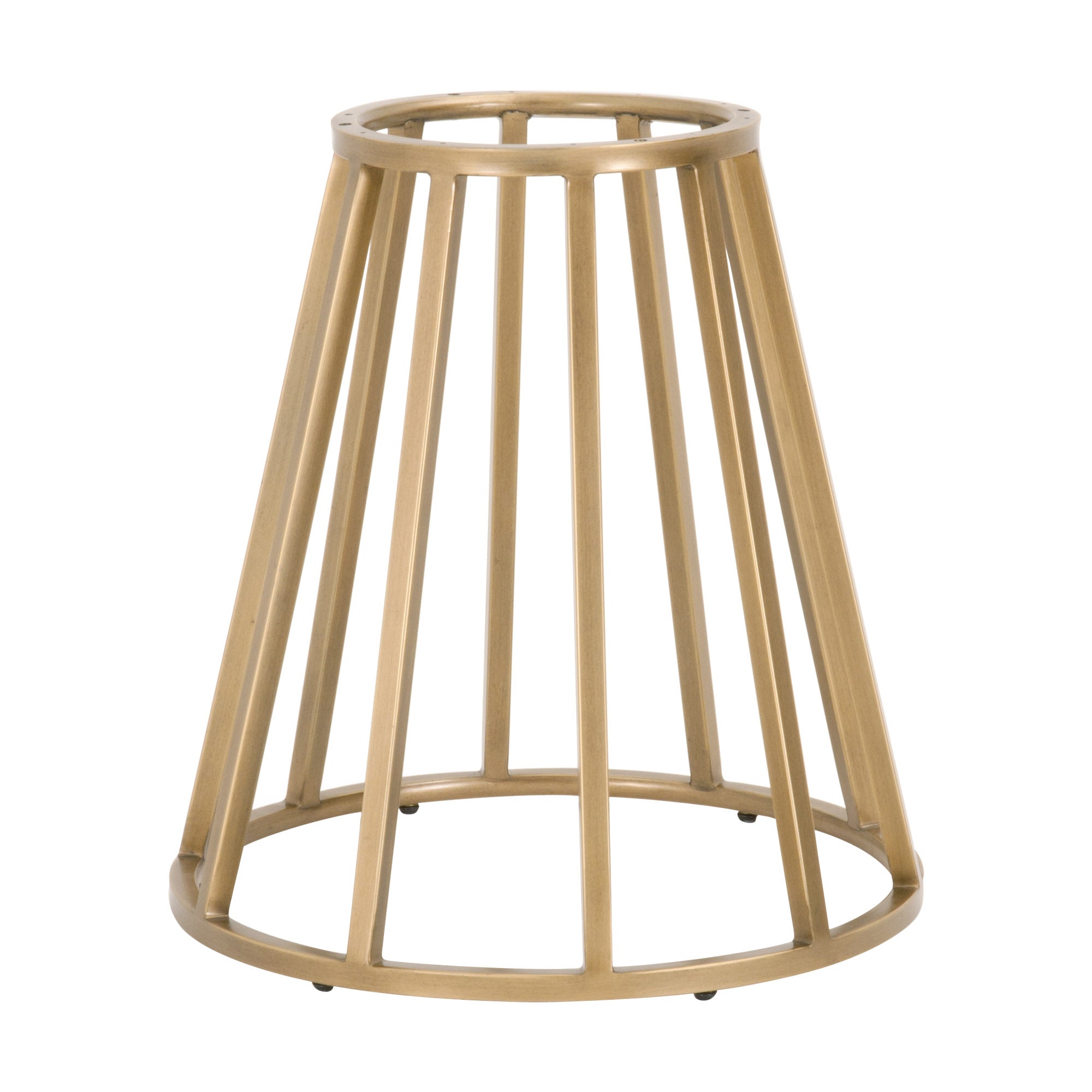 Turino Round Dining Table Base, Brushed Gold