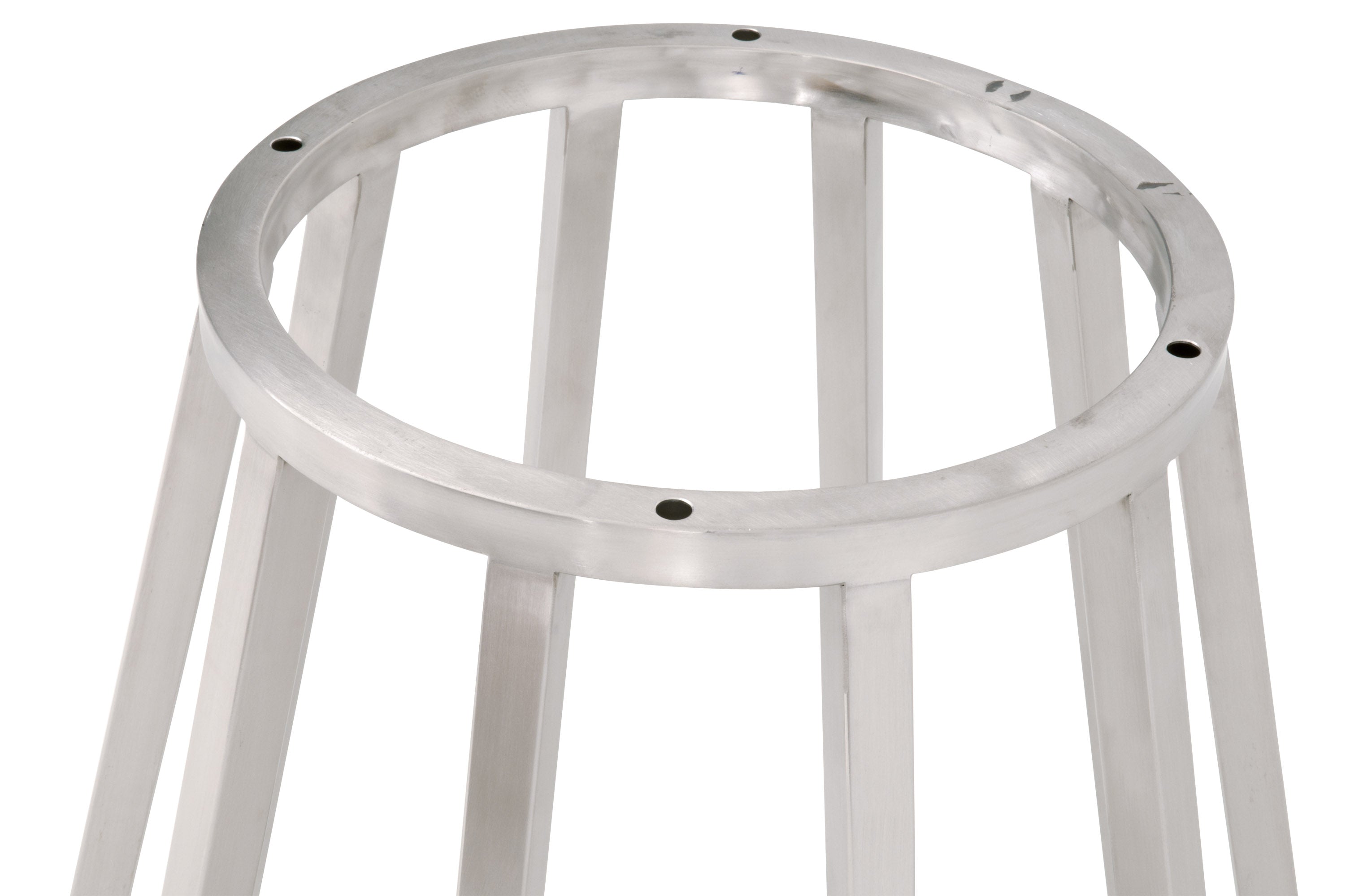Turino Round Dining Table Base, Brushed Stainless Steel