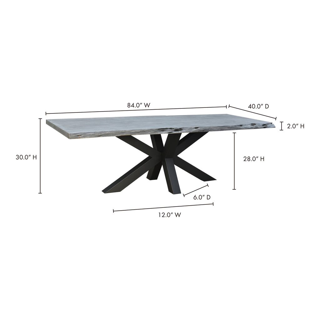 Edge Dining Table Small (Grey)