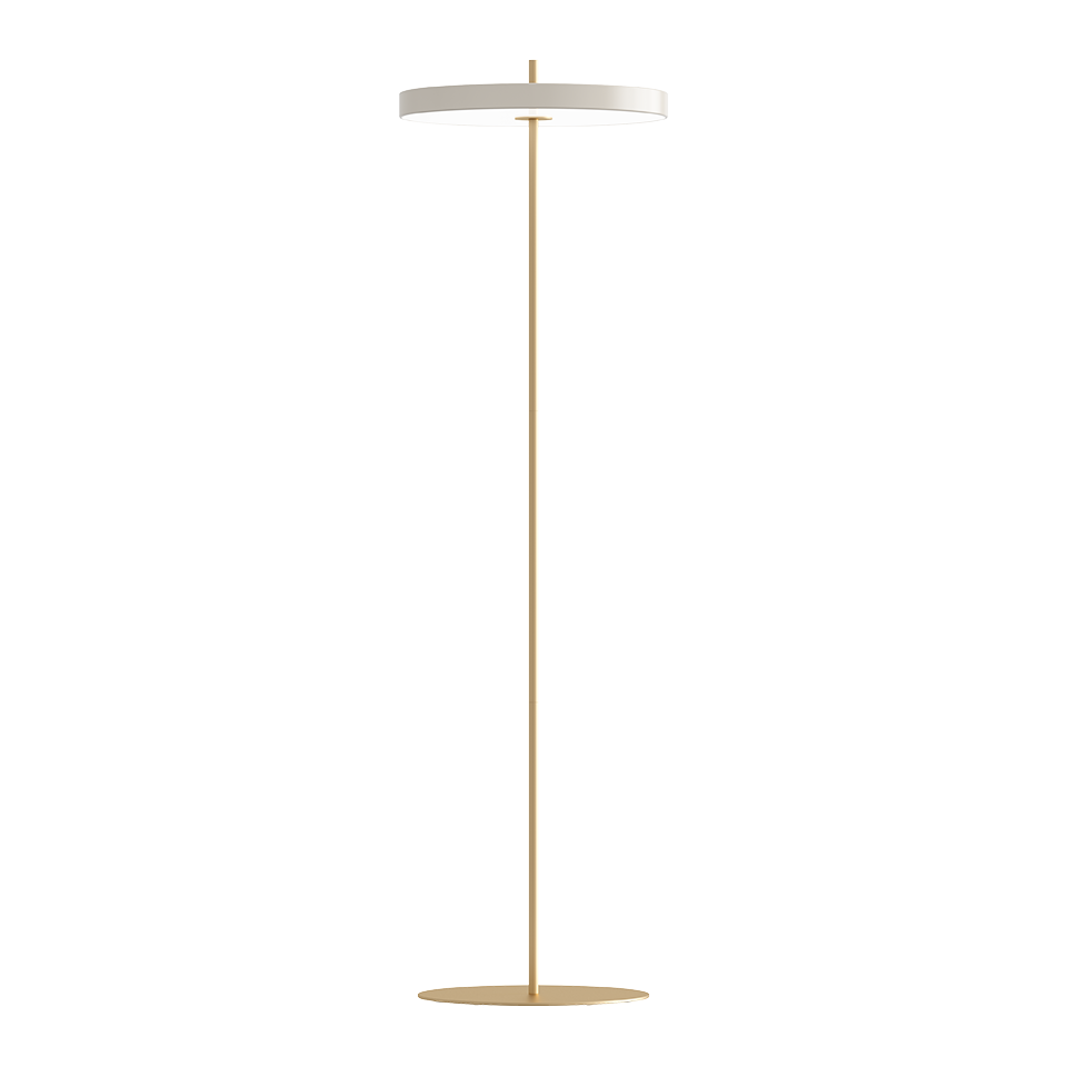 Asteria Floor Lamp, Pearl White
