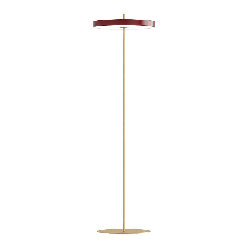 Asteria Floor Lamp, Ruby Red