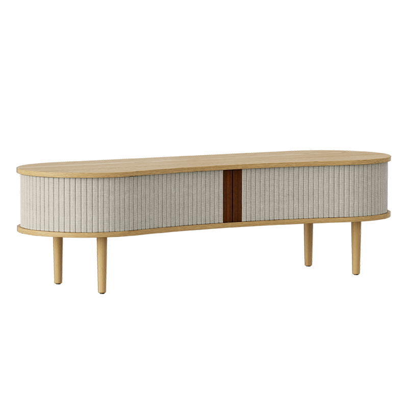 Audacious TV Bench, Oak, White Sands
