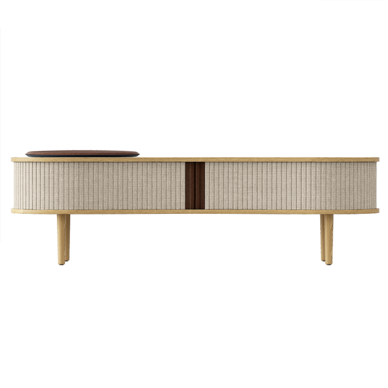 Audacious TV Bench, Oak, White Sands