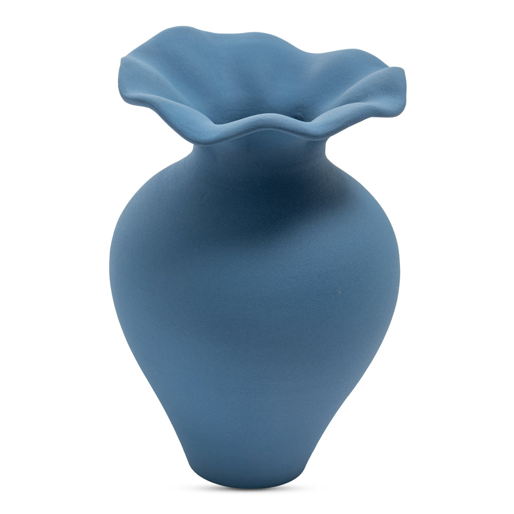 Ruffle 12 Inch Decorative Vessel