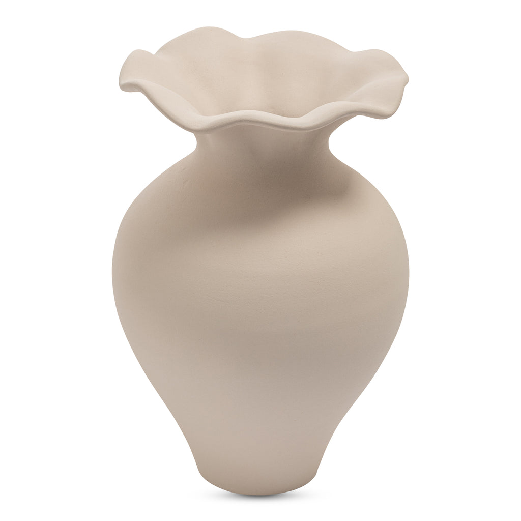 Ruffle 12 Inch Decorative Vessel